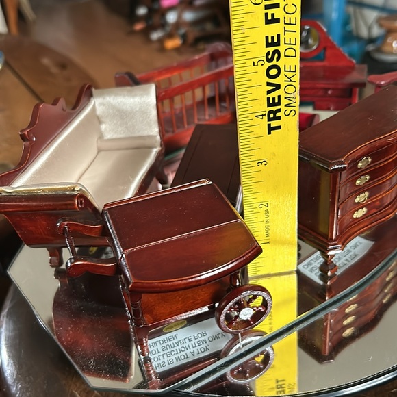 Vintage Cherry Wood Formal Dollhouse Furniture - Picture 13 of 13